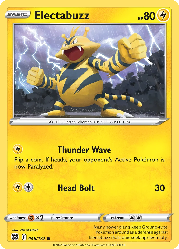 Electabuzz Pokemon card