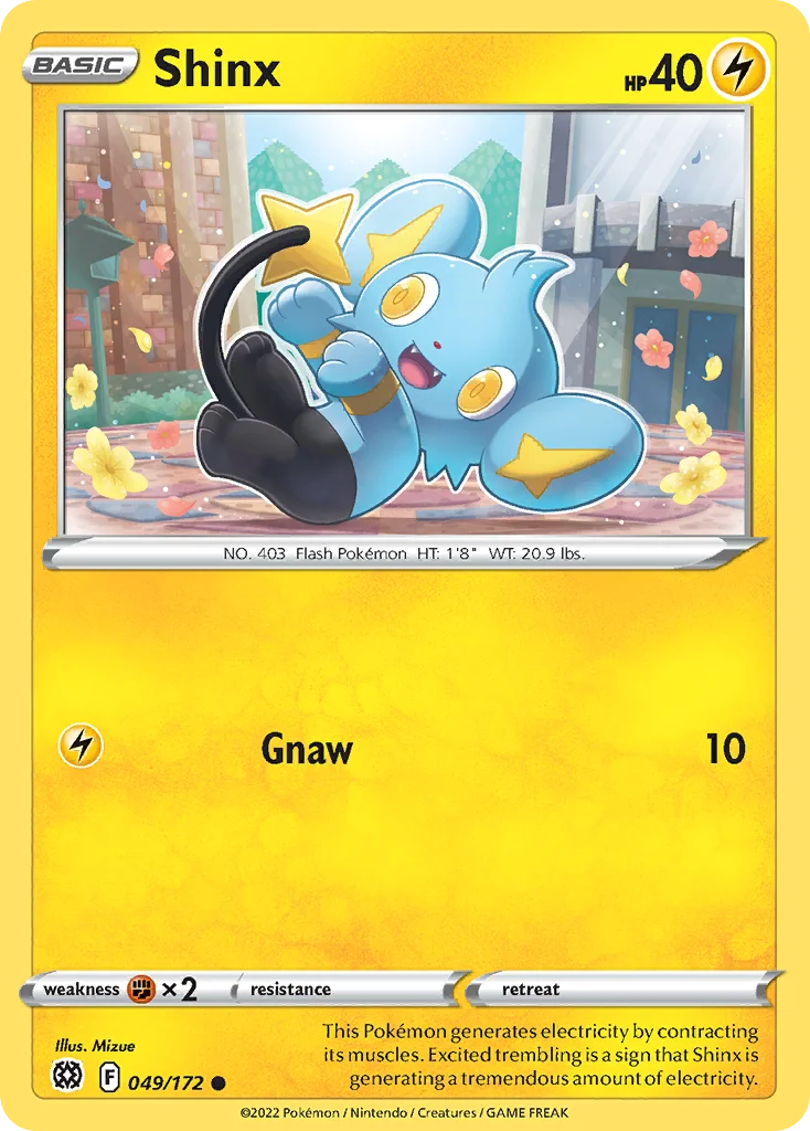 Shinx Pokemon card
