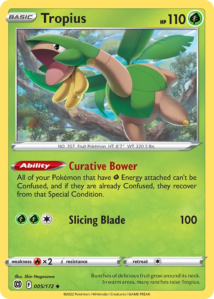 Tropius Pokemon card
