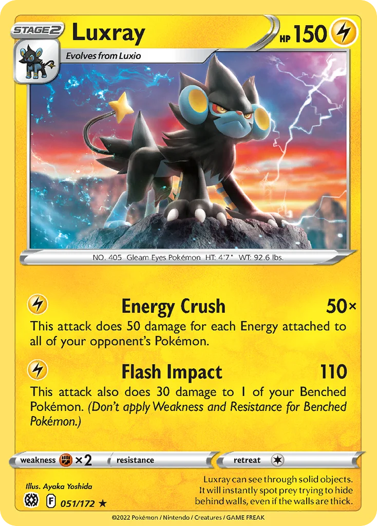 Luxray Pokemon card
