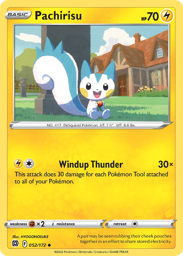 Pachirisu Pokemon card
