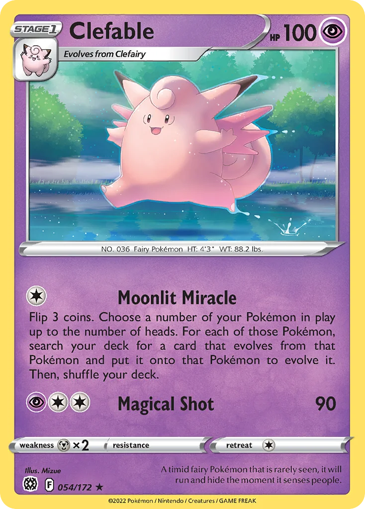Clefable Pokemon card