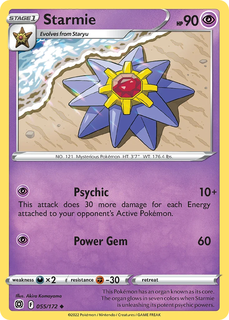 Starmie Pokemon card