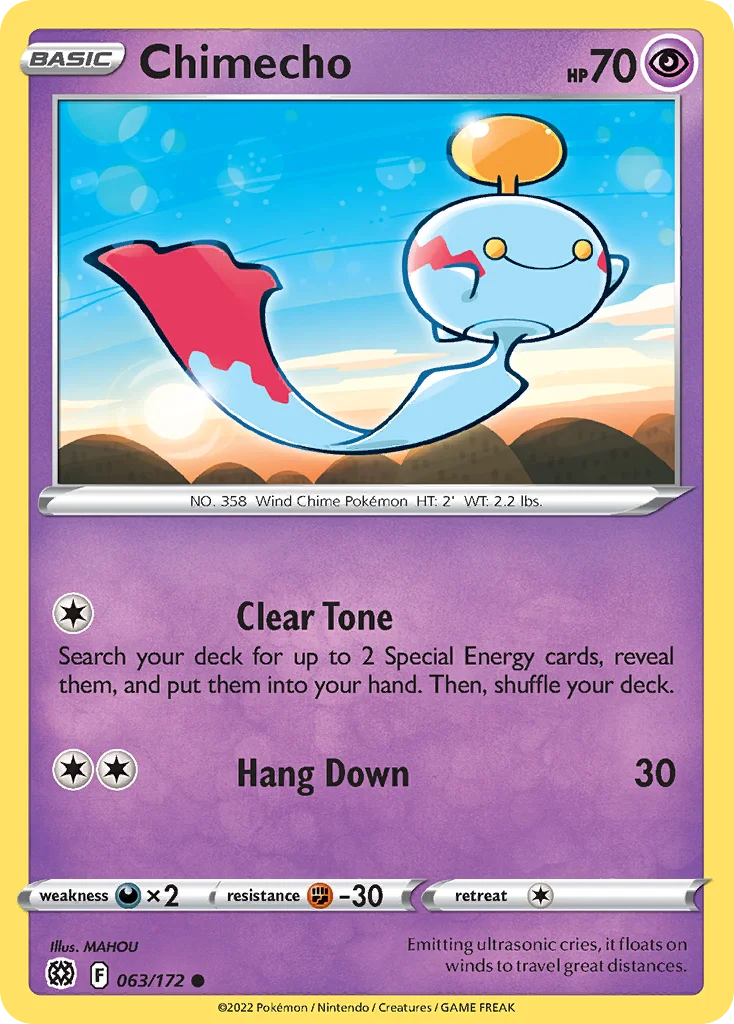 Chimecho Pokemon card
