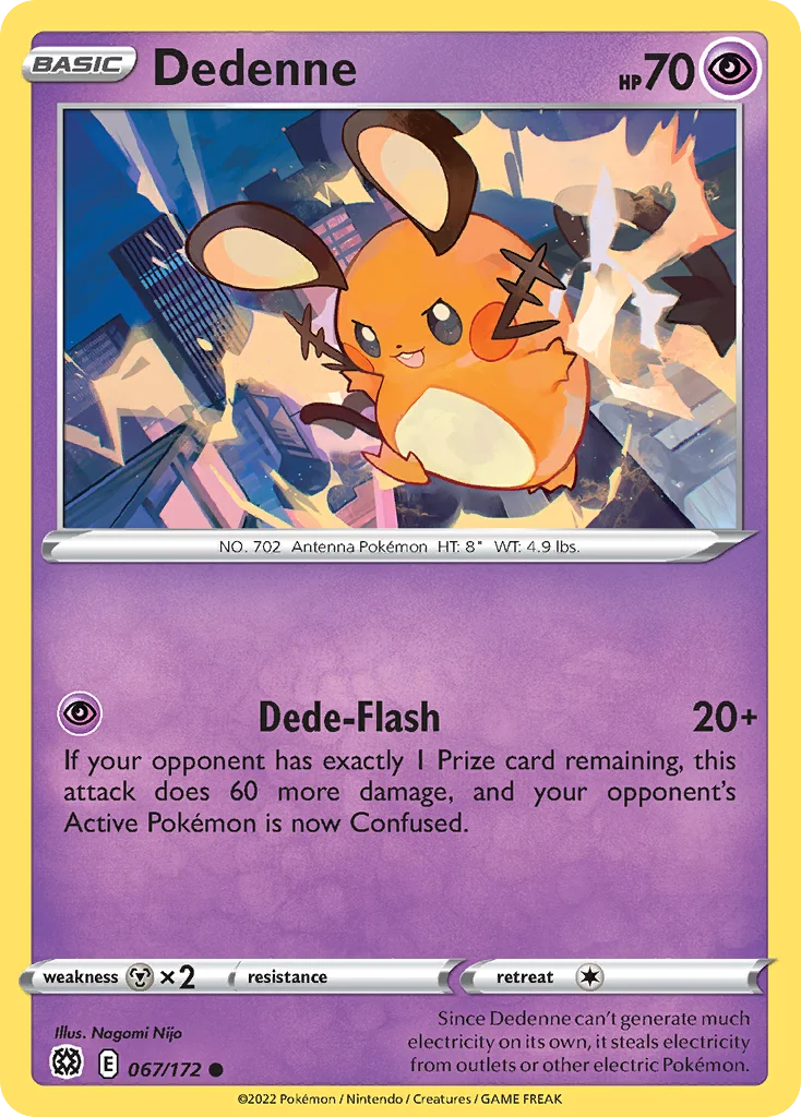 Dedenne Pokemon card