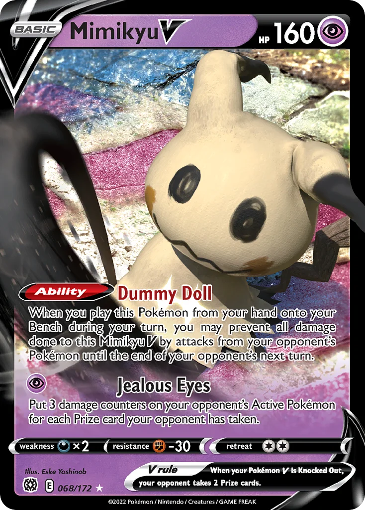 Mimikyu V Pokemon card