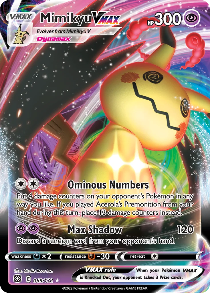 Mimikyu VMAX Pokemon card