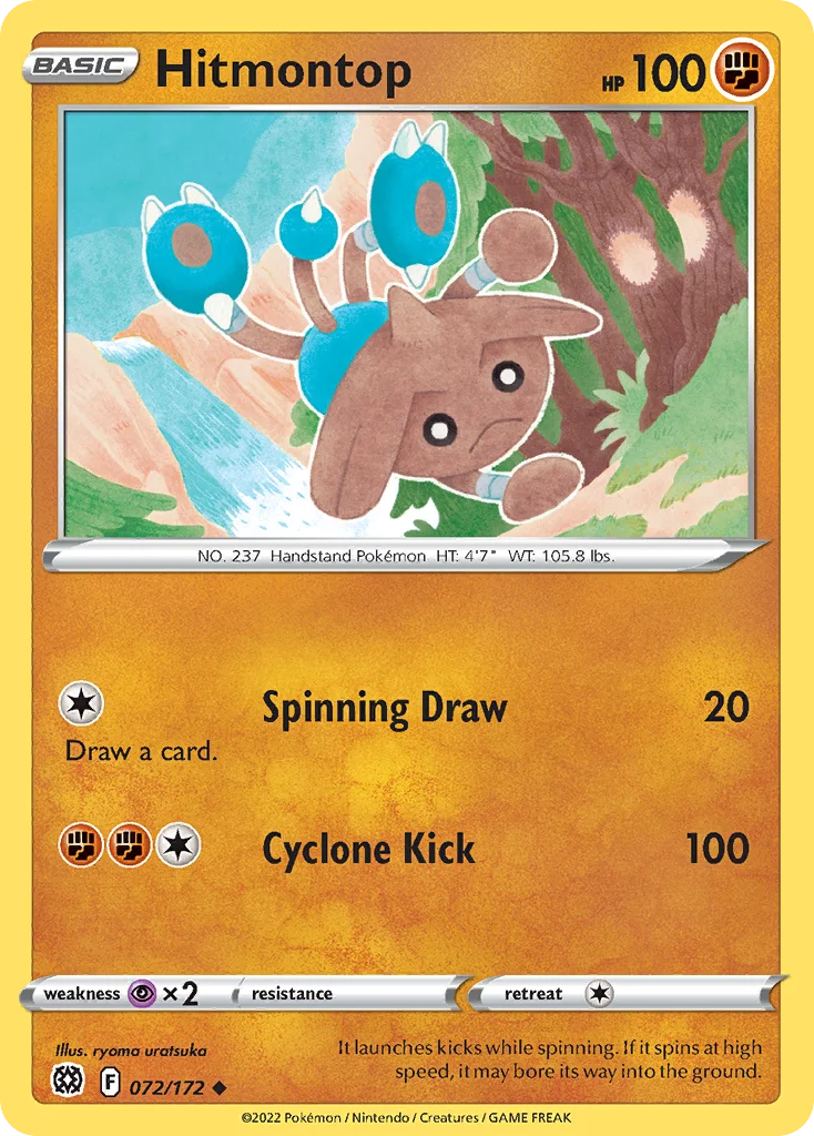 Hitmontop Pokemon card