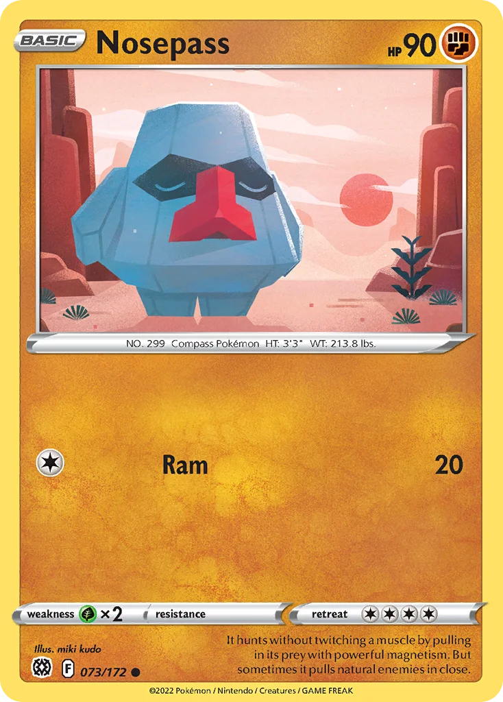 Nosepass Pokemon card
