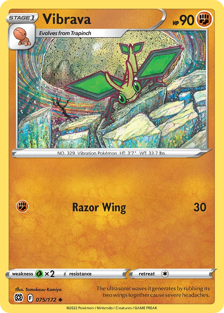 Vibrava Pokemon card
