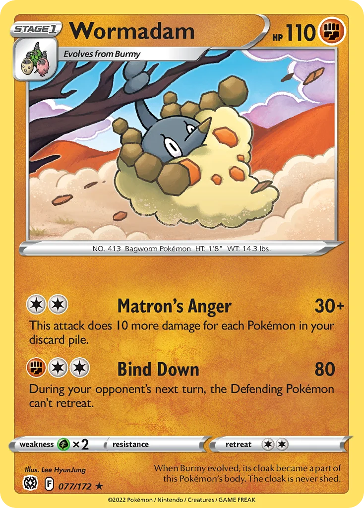 Wormadam Pokemon card