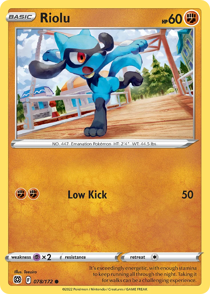 Riolu Pokemon card