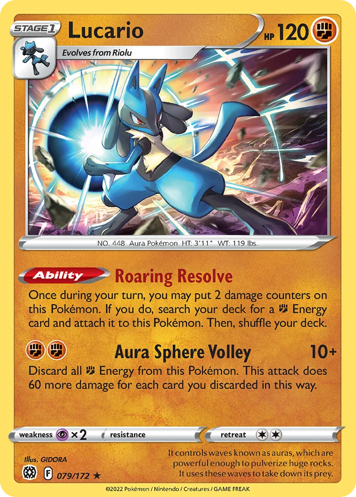 Lucario Pokemon card