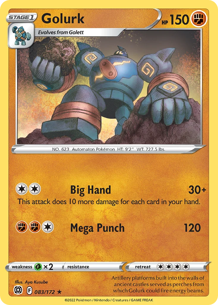 Golurk Pokemon card