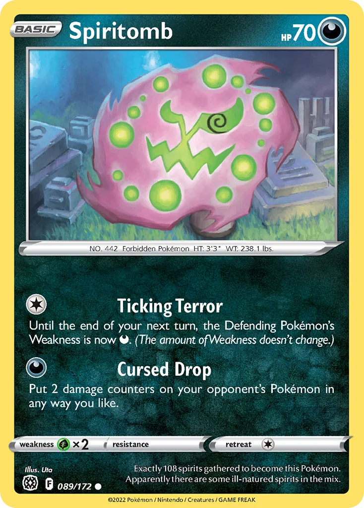 Spiritomb Pokemon card
