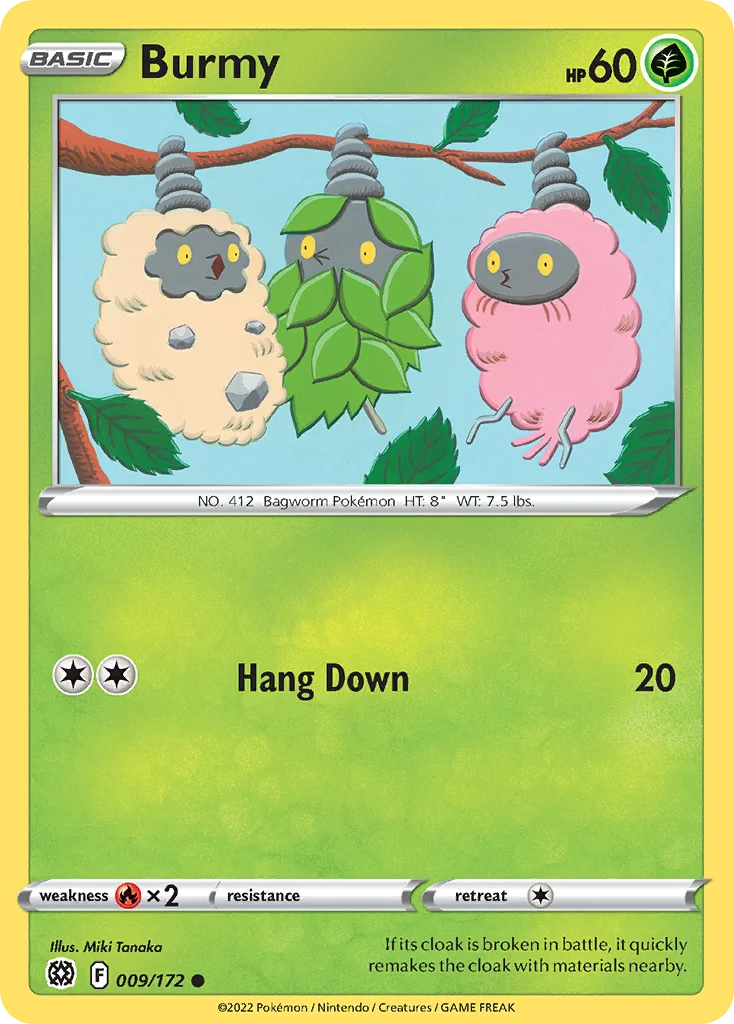 Burmy Pokemon card