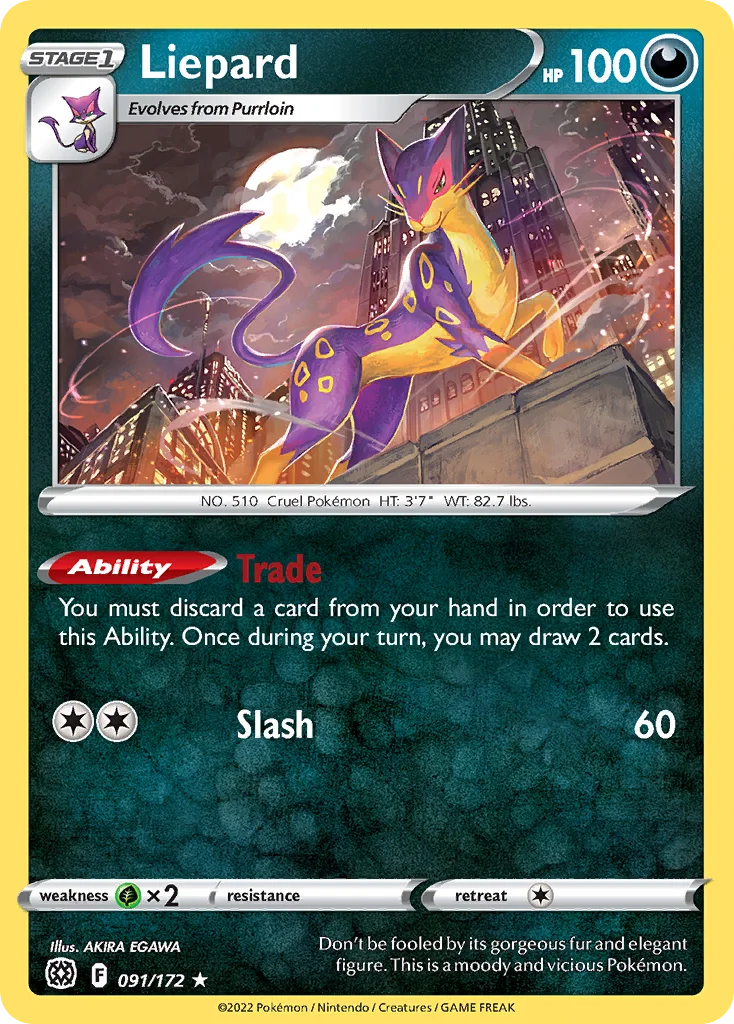Liepard Pokemon card