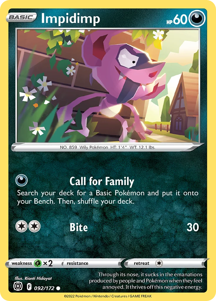 Impidimp Pokemon card