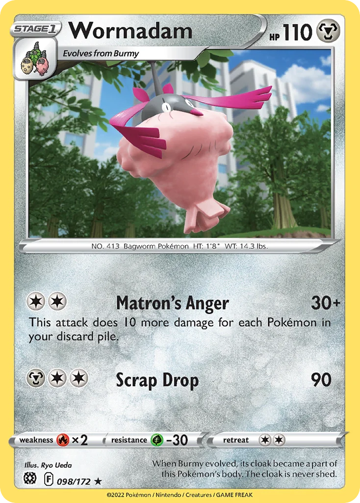 Wormadam Pokemon card