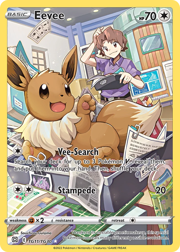 Eevee Pokemon card