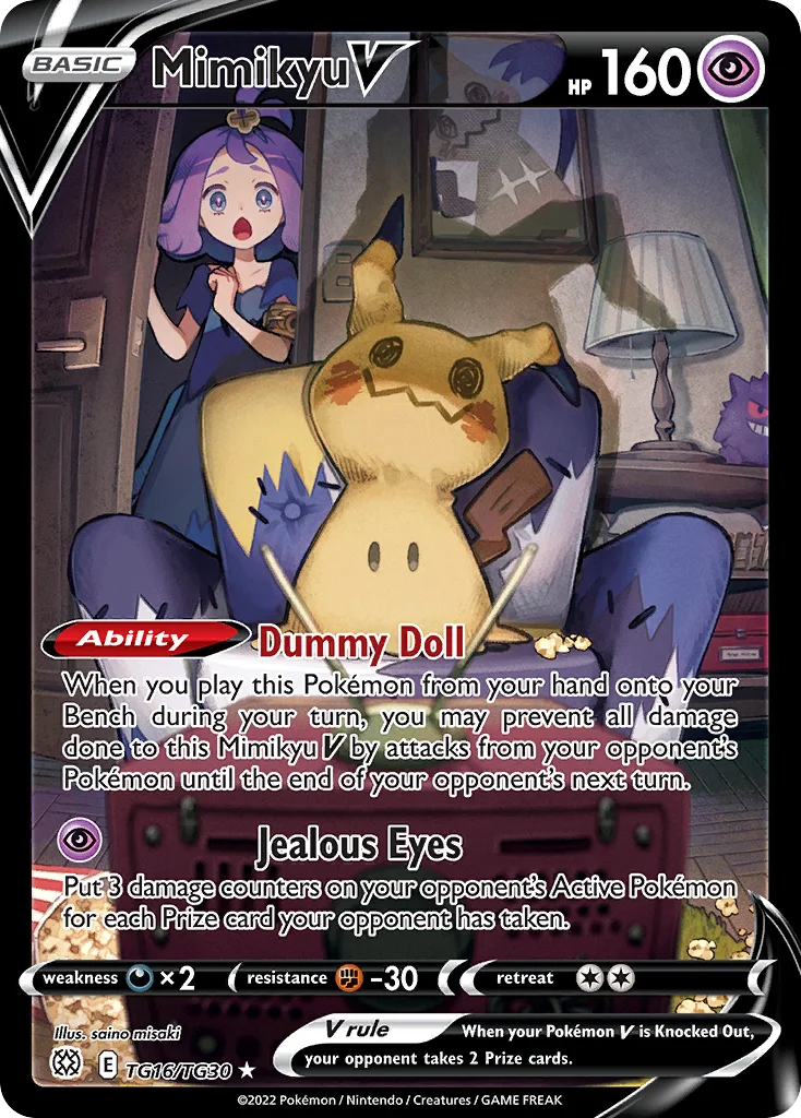 Mimikyu V Pokemon card