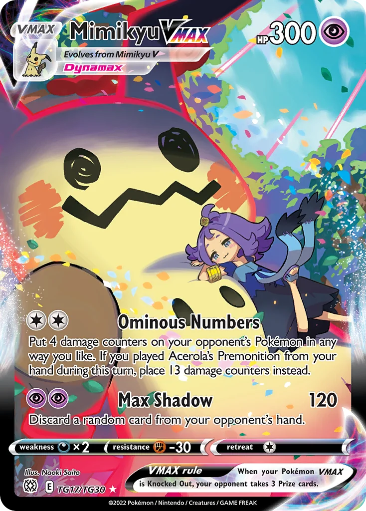 Mimikyu VMAX Pokemon card