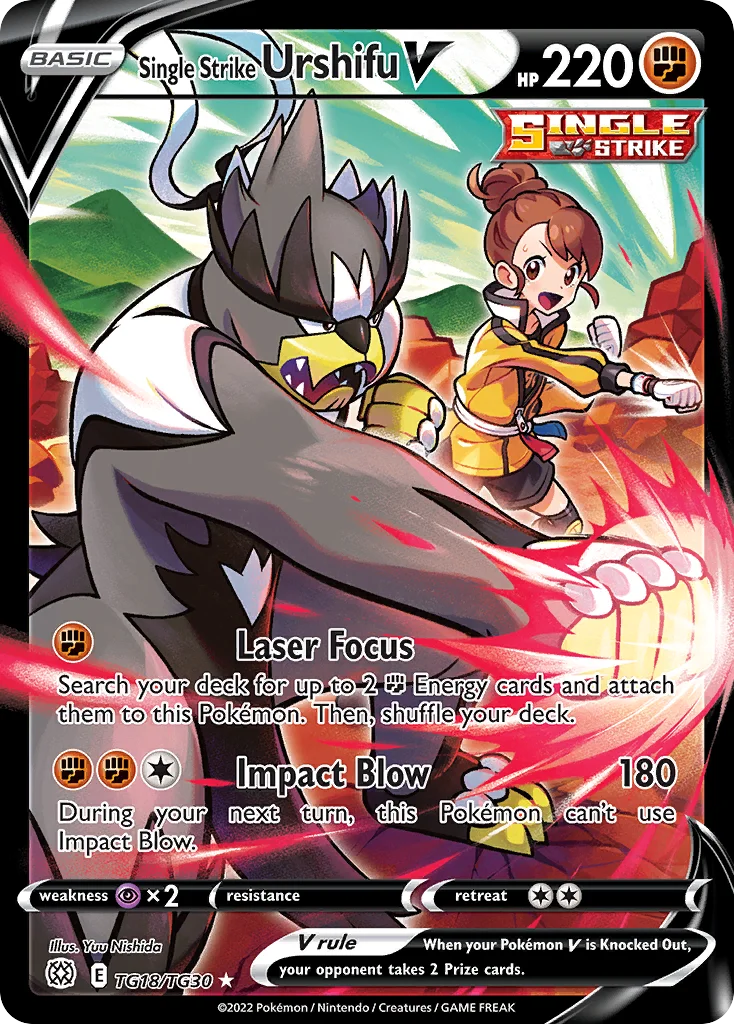 Single Strike Urshifu V Pokemon card