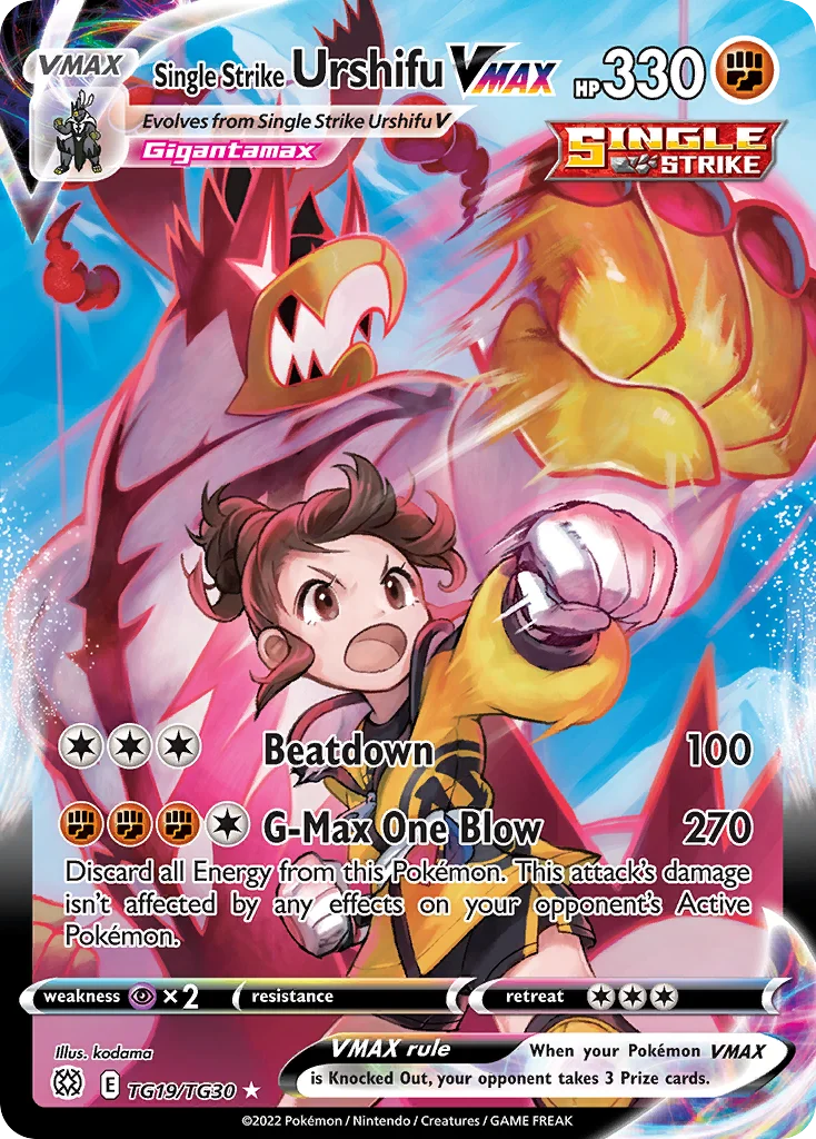 Single Strike Urshifu VMAX Pokemon card