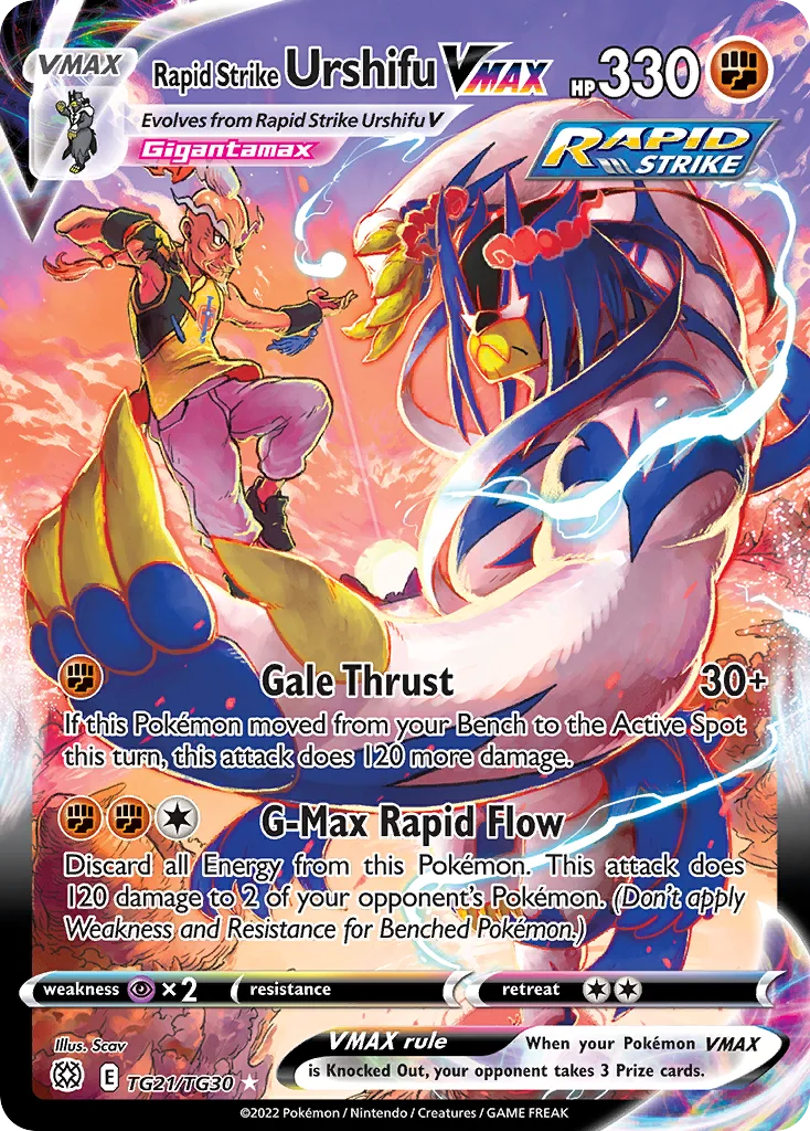 Rapid Strike Urshifu VMAX Pokemon card