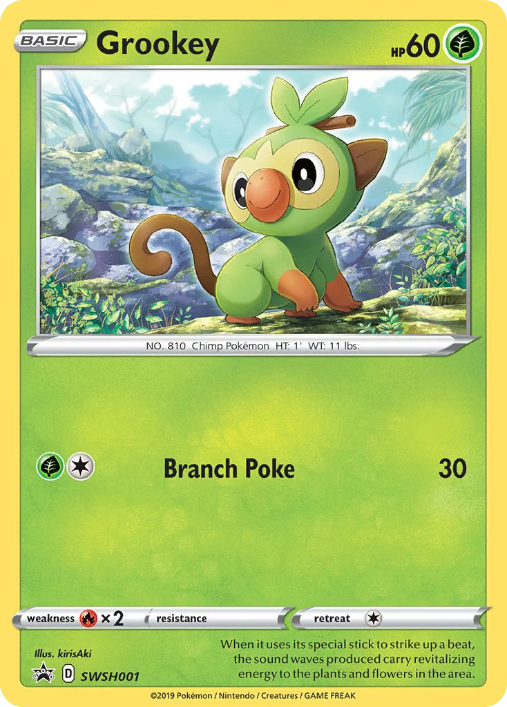 Grookey Pokemon card