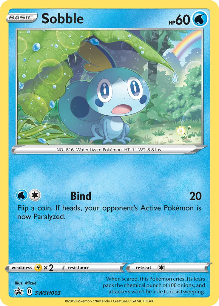 Sobble Pokemon card