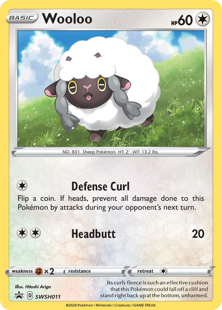 Wooloo Pokemon card