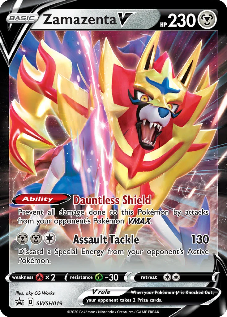 Zamazenta V Pokemon card