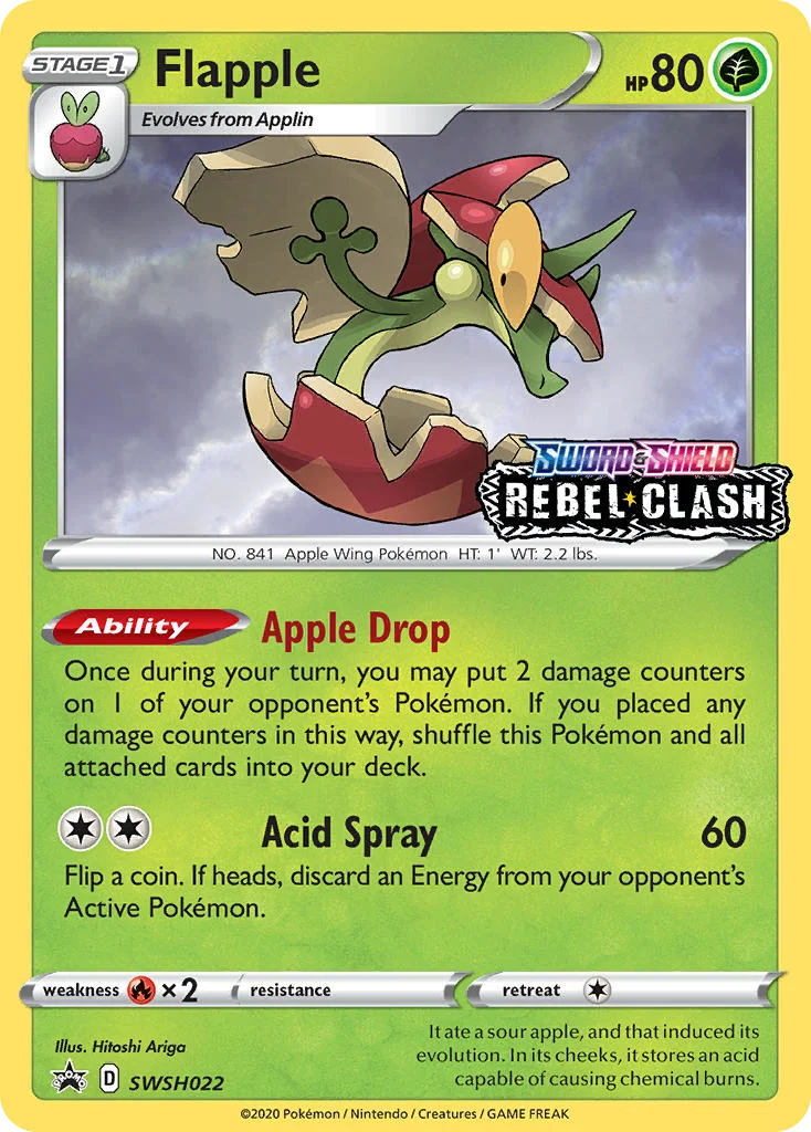 Flapple Pokemon card