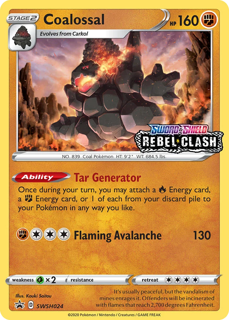 Coalossal Pokemon card