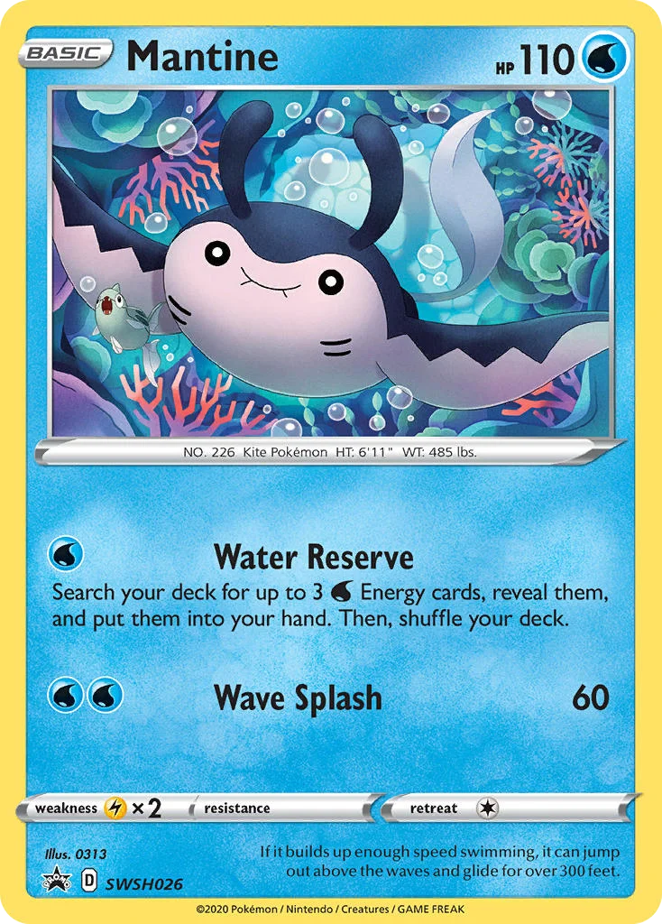 Mantine Pokemon card