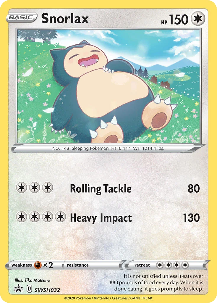 Snorlax Pokemon card