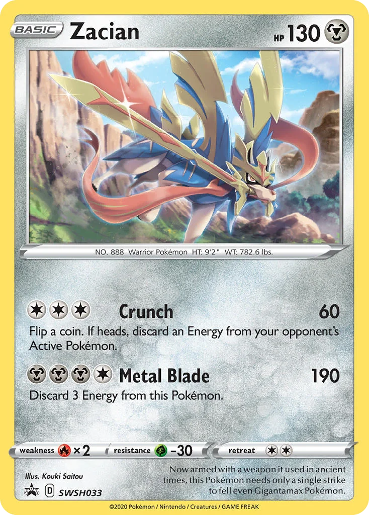 Zacian Pokemon card