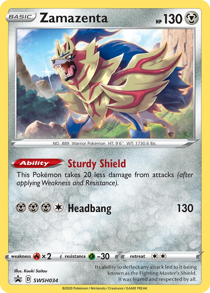 Zamazenta Pokemon card