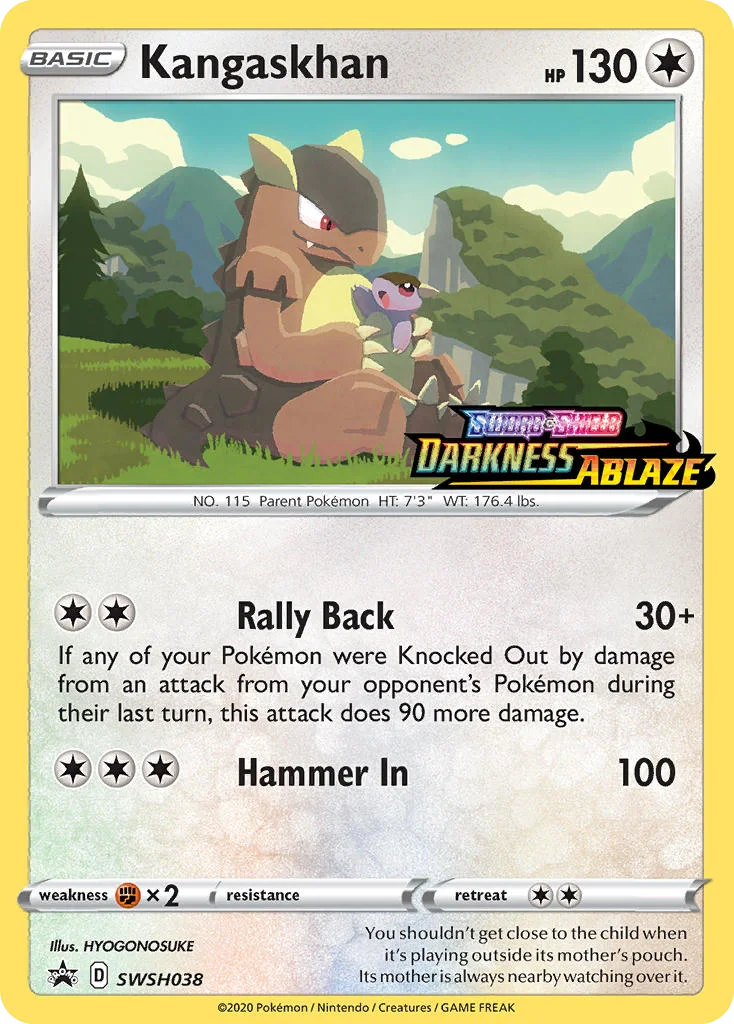 Kangaskhan Pokemon card