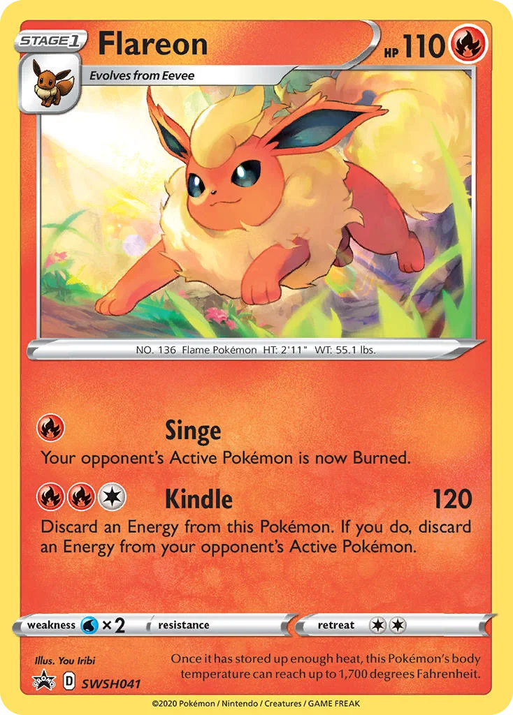 Flareon Pokemon card