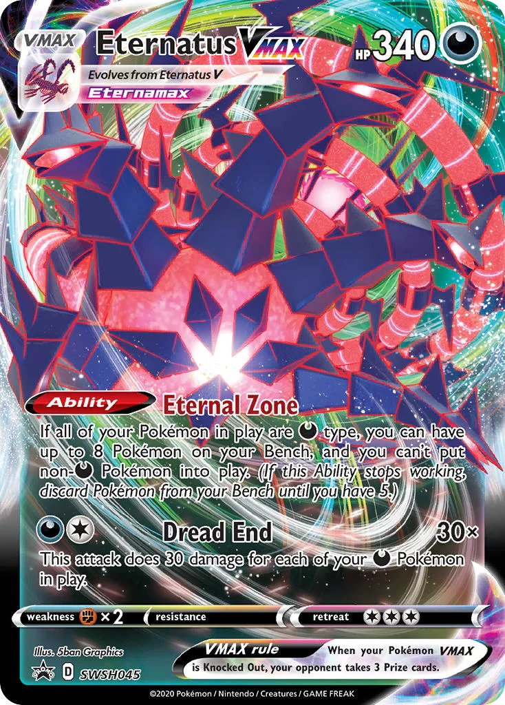 Eternatus VMAX Pokemon card