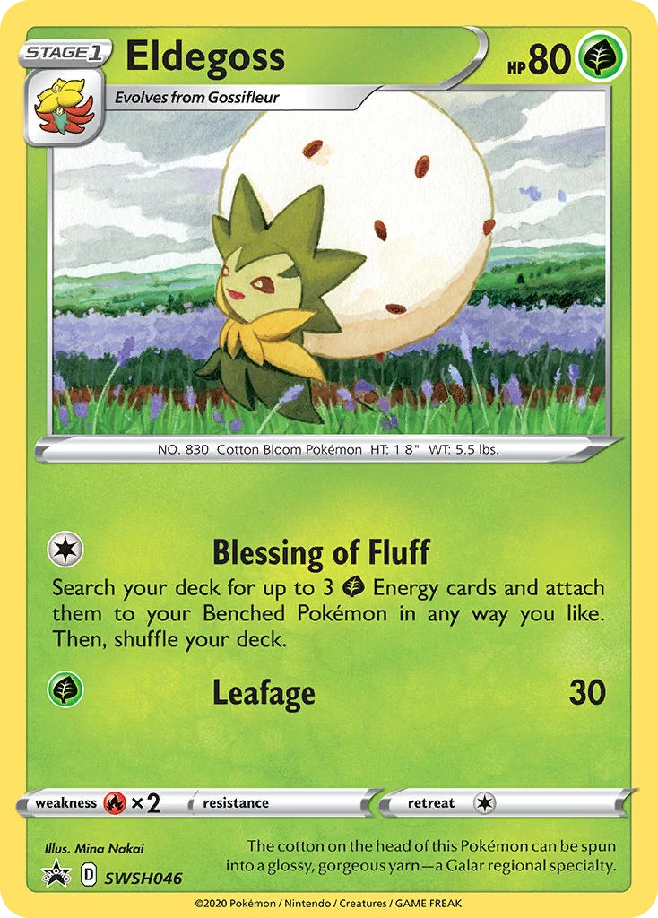 Eldegoss Pokemon card