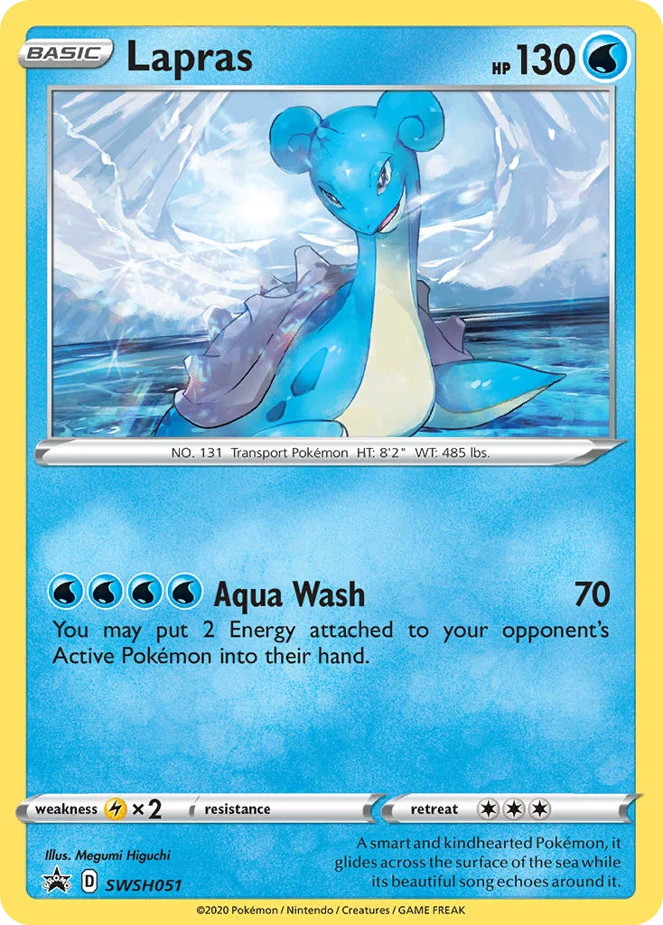 Lapras Pokemon card