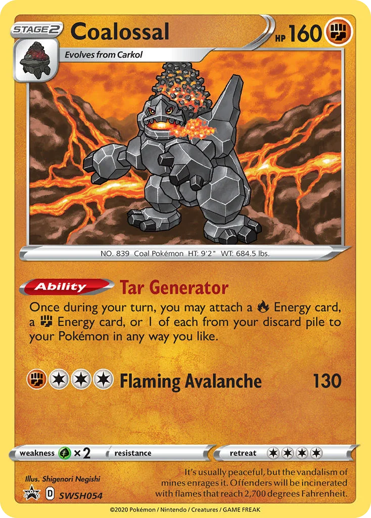 Coalossal Pokemon card
