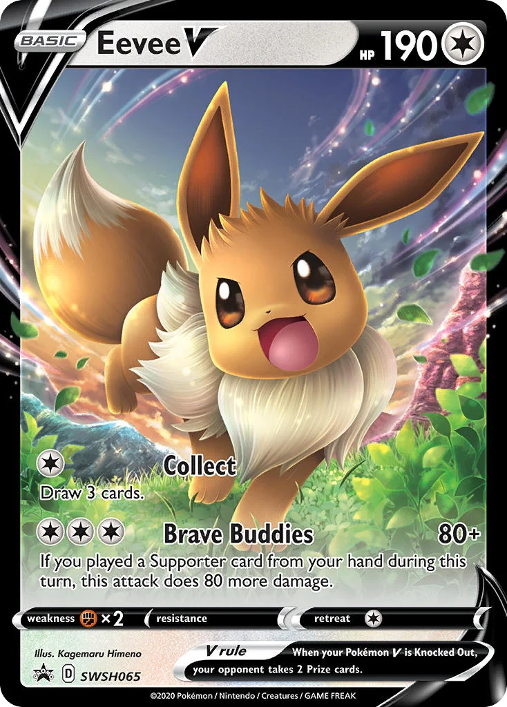 Eevee V Pokemon card