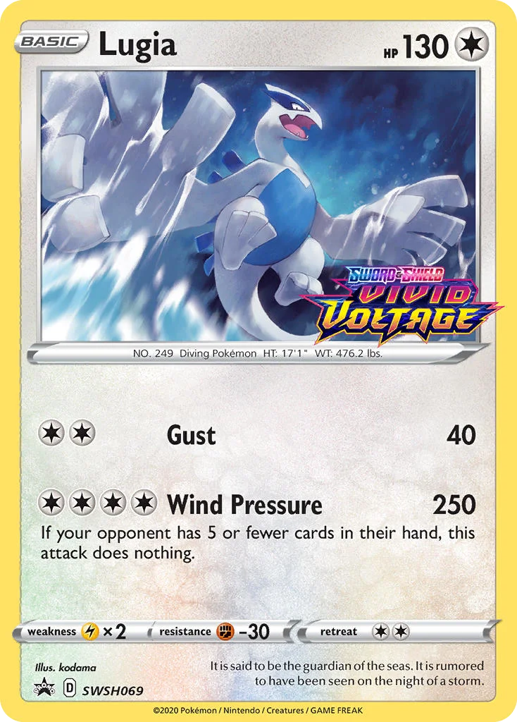 Lugia Pokemon card