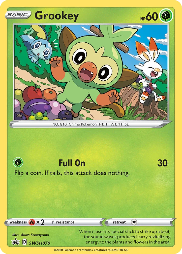 Grookey Pokemon card