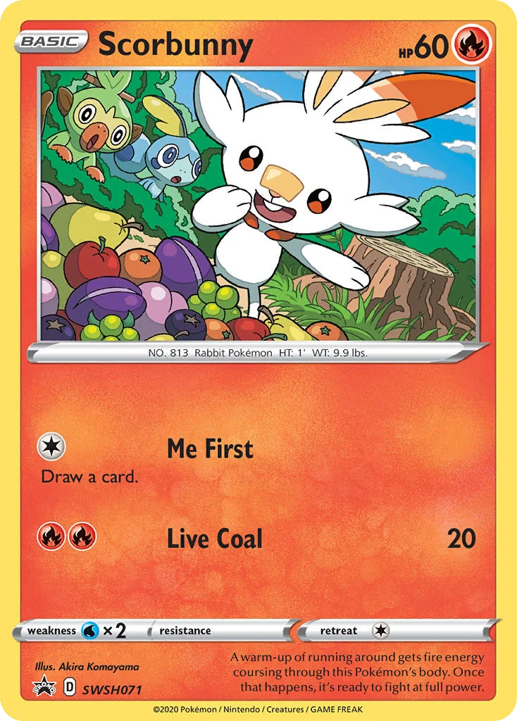 Scorbunny Pokemon card