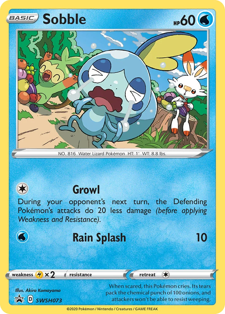 Sobble Pokemon card